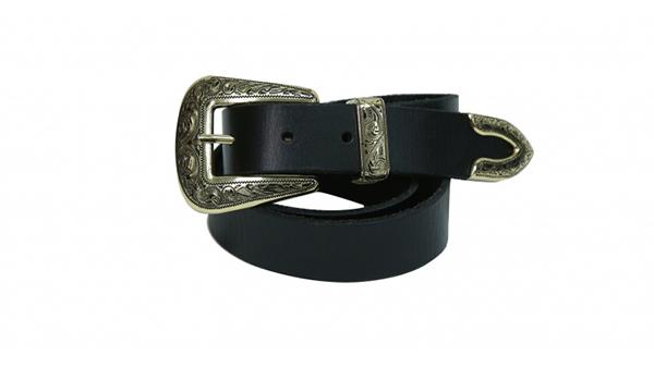 кожаный ремень в западном стиле