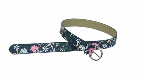 ремень с шелкографией из искусственной кожи