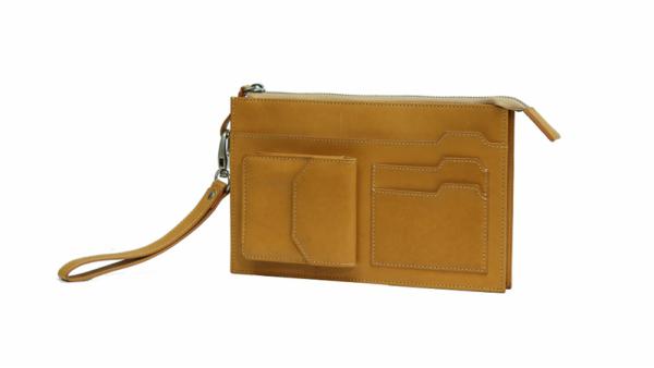 кожаный клатч