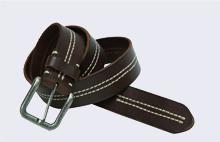 итальянский прошитый кожаный ремень