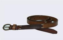 кожаный ремень из лоскутов