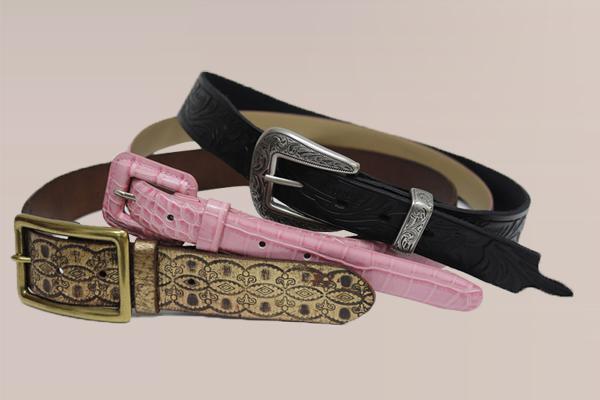 Рельефный кожаный ремень