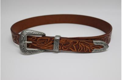 Рельефный кожаный ремень