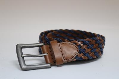 Плетеный кожаный ремень ручной работы