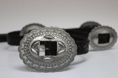 Плетеный кожаный ремень ручной работы