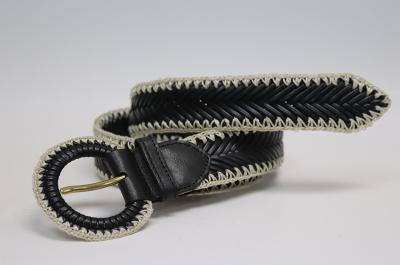 Плетеный кожаный ремень ручной работы