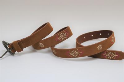 Ремень из коровьей замши