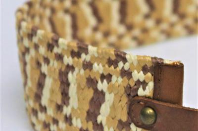 Плетеный хлопковый ремень