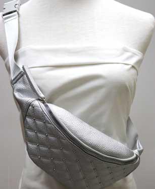 стеганая поясная сумка из искусственной кожи